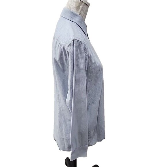 Hugo Boss Sharp Fit Plaid Long Sleeve Button Down Shirt Men's 15.5 32/33 - Picture 3 of 12